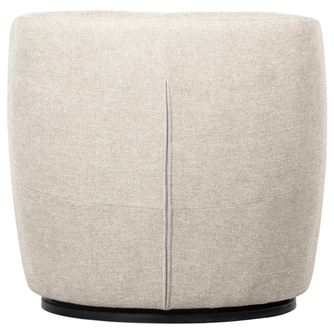SERRA SWIVEL ARMCHAIR WOVEN FABRIC OFFWHITE 70X77X68CM - Image 3