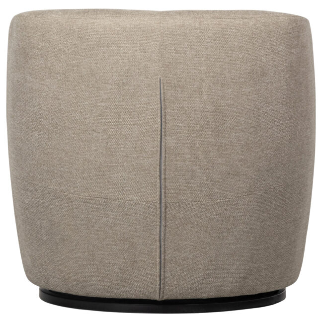 SERRA SWIVEL ARMCHAIR WOVEN FABRIC SAND 70X77X68CM - Image 4