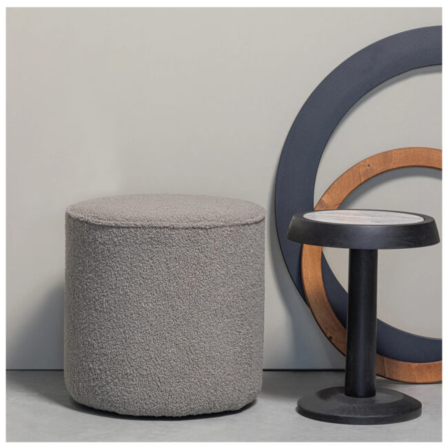 NANNE SIDETABLE MANGO WOOD WITH MARBLE TOP BLACK 36X36X46CM - Image 3