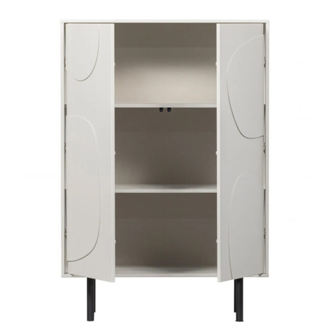 CADIZ STORAGE CABINET PINE MIST 85X40X135CM - Image 5