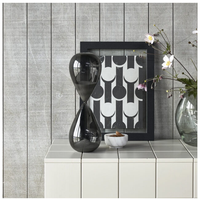 FLORINE HOURGLASS GLASS OFF BLACK 12X12X36CM - Image 5