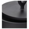 WIRA DECORATION STORAGE JAR MANGO WOOD BLACK 18X18X14CM - Image 4