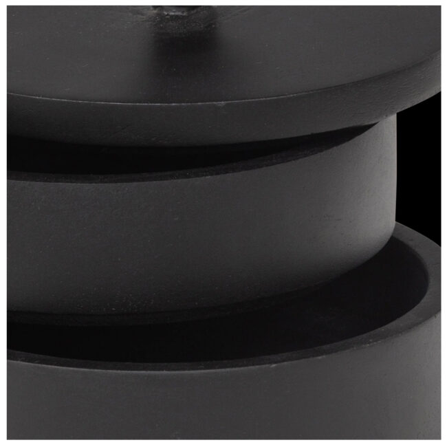 WIRA DECORATION STORAGE JAR MANGO WOOD BLACK 13X13X12CM - Image 3