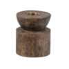 AIDEN CANDLEHOLDER WOOD BROWN