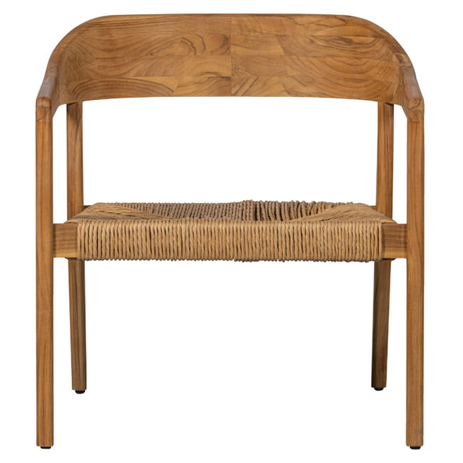 CHENA GARDEN ARMCHAIR WICKER TEAK NATURAL 68X74X73CM - Image 3