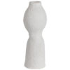 HARIRE VASE PAPER MACHE OFF WHITE 45X15X15