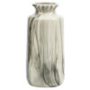 STRIKE VASE CERAMICS OFF WHITE & BLACK 14X14X30CM