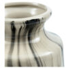 STRIKE VASE CERAMICS OFF WHITE & BLACK 14X14X30CM - Image 2