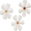 PAPER FLOWERS WHITE 3,5CM 18PCS - Image 2