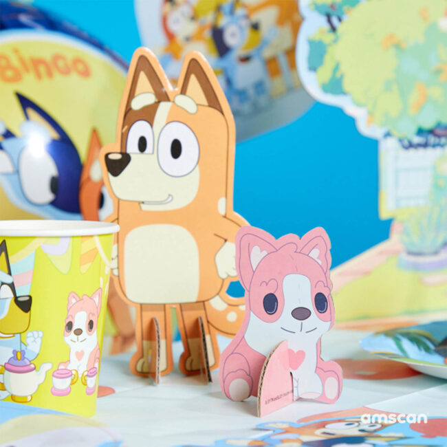 PAPER TABLE DECORATION KIT BLUEY 7 PARTS - Image 3