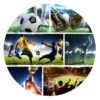 PAPER PLATES KICK IT 23CM 8PCS