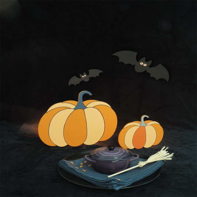 SHAPE PUMPKIN MDF 15X14CM - Image 3