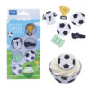 EDIBLE CUPCAKE TOPPERS FOOTBALL 6PCS