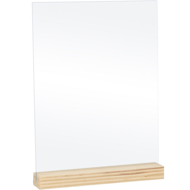SET OF 5 PLEXI GLASS WITH BASES 10X15CMX0,3MM - Image 3