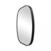 MIRROR SQUARED OVAL ALUMINIUM BLACK 50X75CM - Image 2