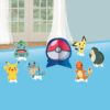 PAPER TABLE DECORATING KIT POKEMON 13X17CM 7 PARTS