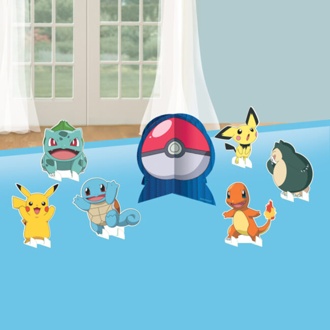 PAPER TABLE DECORATING KIT POKEMON 13X17CM 7 PARTS
