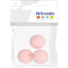 SILICONE BEADS POWDER PINK 15MM 3PCS
