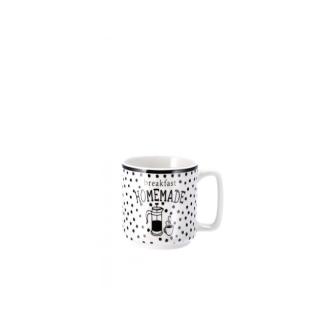 NEW BONE CHINA ASSORTED MUG 4 DECORS 330ML 9X7,5 - Image 5