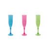 PLASTIC FLUTE ASSORTED 3 COLORS 230ML 6X23CM