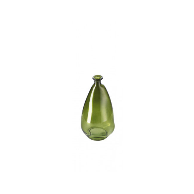 GLASS VASE ASSORTED 3 COLORS 8X6.5X11.5CM - Image 3
