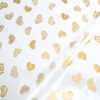 TRASPARENT BAGS GOLD HEART 15X25CM 50PCS