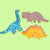 SET OF 3 DINOSAUR COOKIE CUTTER - Image 2