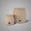 SET OF TWO PLANTERS COULOGNE DELUXE MAJESTIC BEIGE D26XH15CM