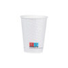 SINGLE WALL PAPER CUPS 12OZ 90MM BUBBLE WHITE 25 PIECES - Image 2