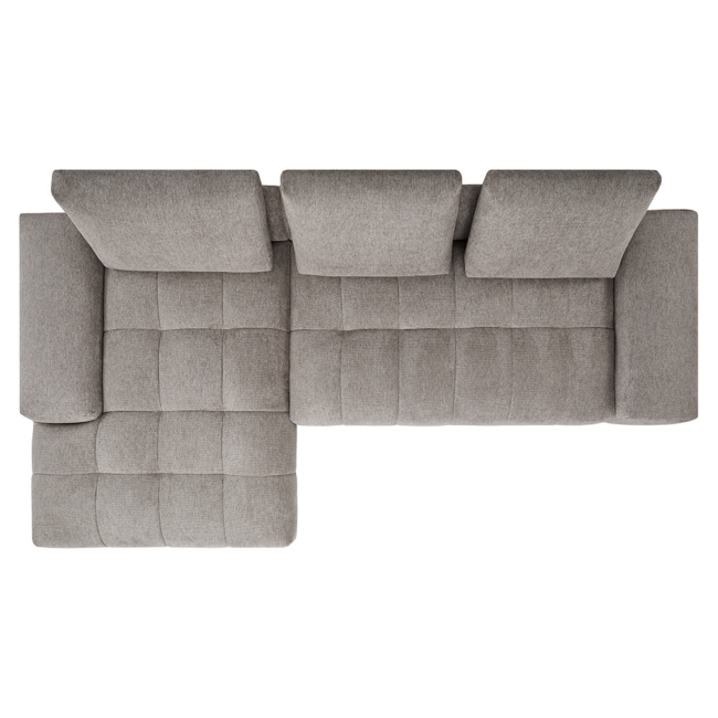 GIANNI RIGHT SIDE CAVALIERE TAUPE 312X231CM - Image 3