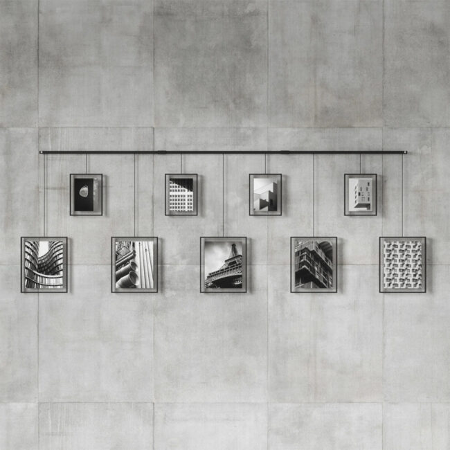 EXHIBIT WALL PICTURE FRAMES BLACK 9PCS - Image 3
