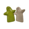 SALT AND PEPPER SET CREAM & GREEN 8X9CM