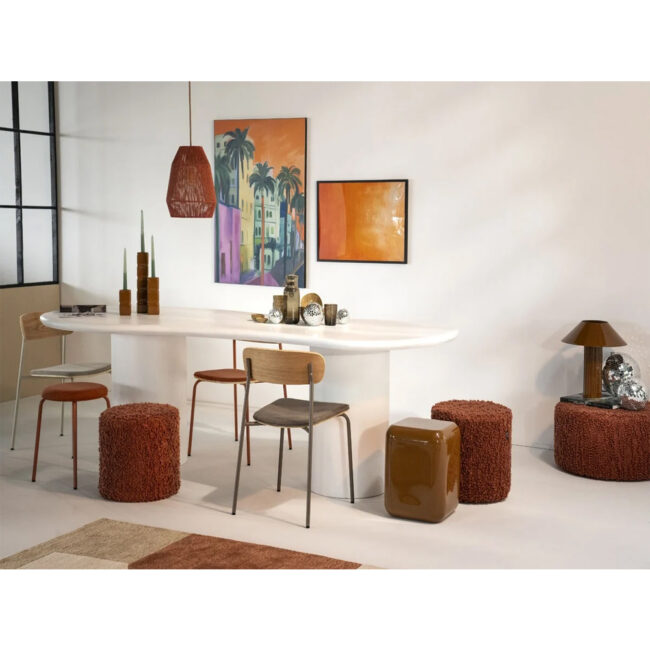 STOOL VISTA SMALL OFF WHITE 42X42X42CM - Image 3