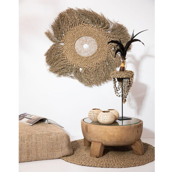 CANDLE HOLDER COCONUT SPOT NATURAL 13X13X11CM - Image 4