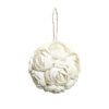 ROSE SHELL BALL WHITE 12CM