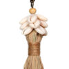 KEYCHAIN RAFFIA COWRIE SHELL 20CM - Image 2