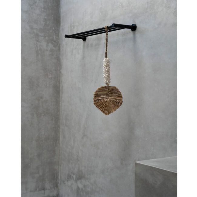 TASSEL RAFFIA SHELL CREAM NATURAL 70CM - Image 5