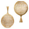 FLOOR LAMP PENDANT WONTON NATURAL 50X50X80CM