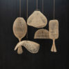 FLOOR LAMP PENDANT WONTON NATURAL 50X50X80CM - Image 2