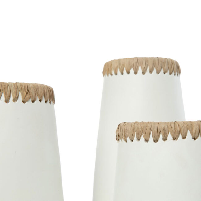 VASE SNEAKY WHITE NATURAL - Image 3