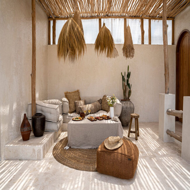 PENDANT RAYUNG HUT NATURAL 28X28X50CM - Image 3
