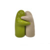 SALT AND PEPPER SET CREAM & GREEN 8X9CM - Image 2