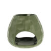 BURNER CHISSELED ARMY GREEN 11X11X11CM