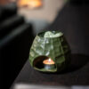 BURNER CHISSELED ARMY GREEN 11X11X11CM - Image 2