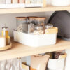 BELLWOOD STORAGE BIN WHITE & NATURAL 37X27X25CM - Image 2