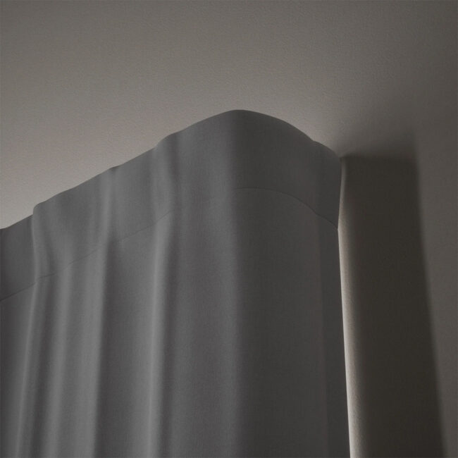 TWILIGHT CURTAIN ROD MAT BLACK 76-213CM - Image 3