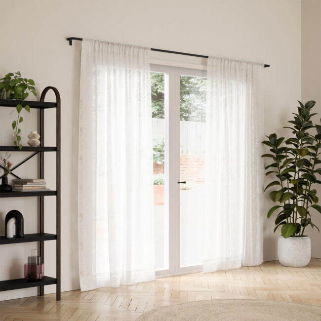 TWILIGHT CURTAIN ROD MAT BLACK 76-213CM - Image 4