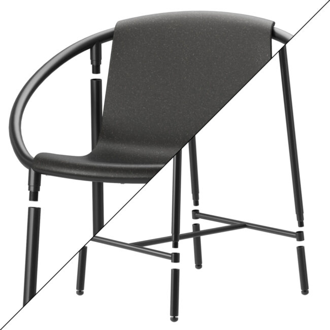 RINGO BAR CHAIR BLACK - Image 5