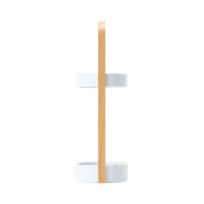 BELLWOOD UMBRELLA STAND WHITE & NATURAL - Image 4
