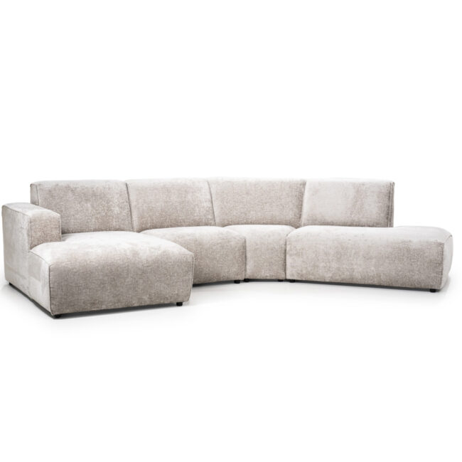 ELISE LEFT SIDE TRENZA TAUPE 326X152CM - Image 4